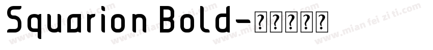 Squarion Bold字体转换